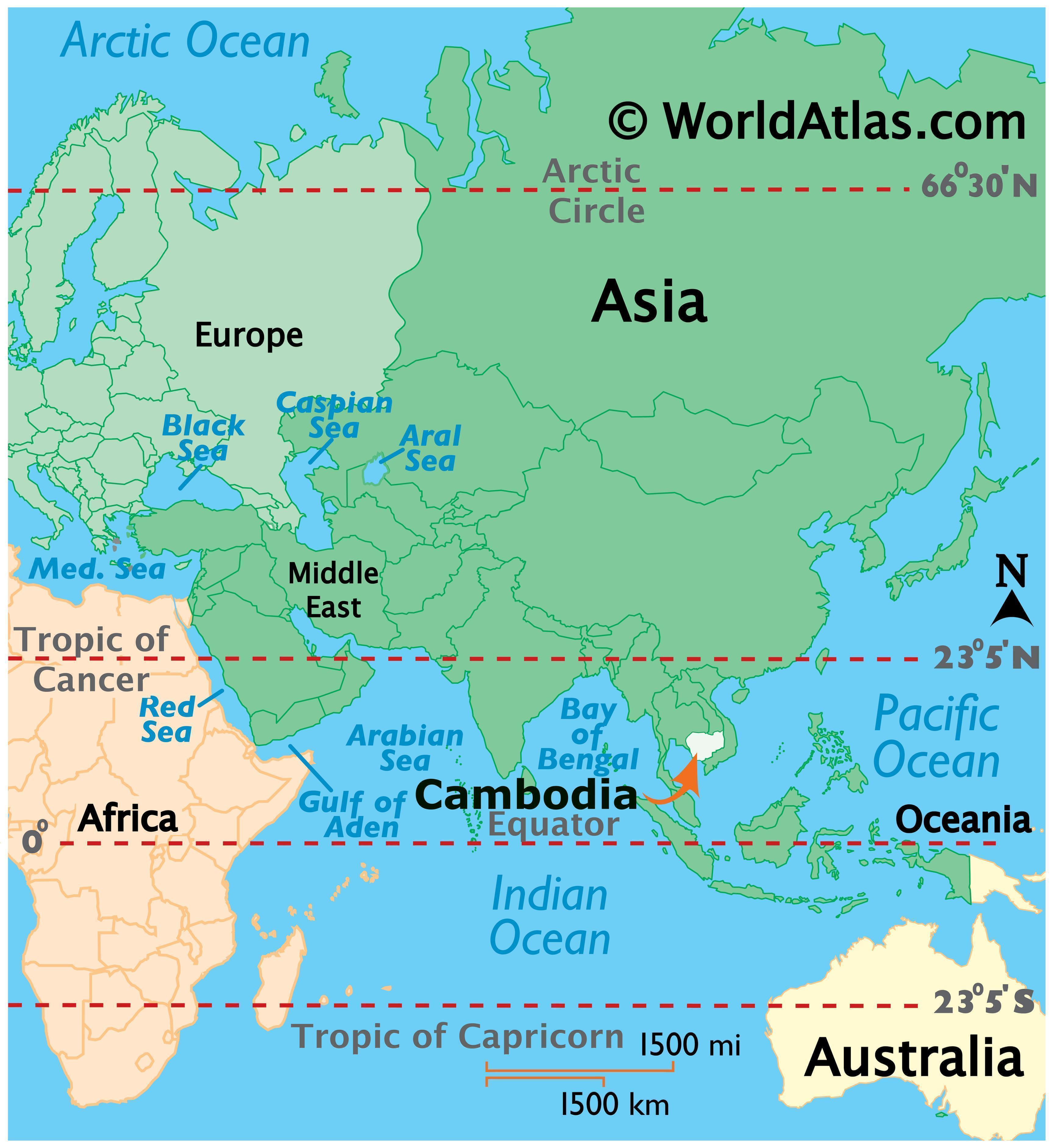 Cambodia Map Geography Of Cambodia Map Of Cambodia Worldatlas Com
