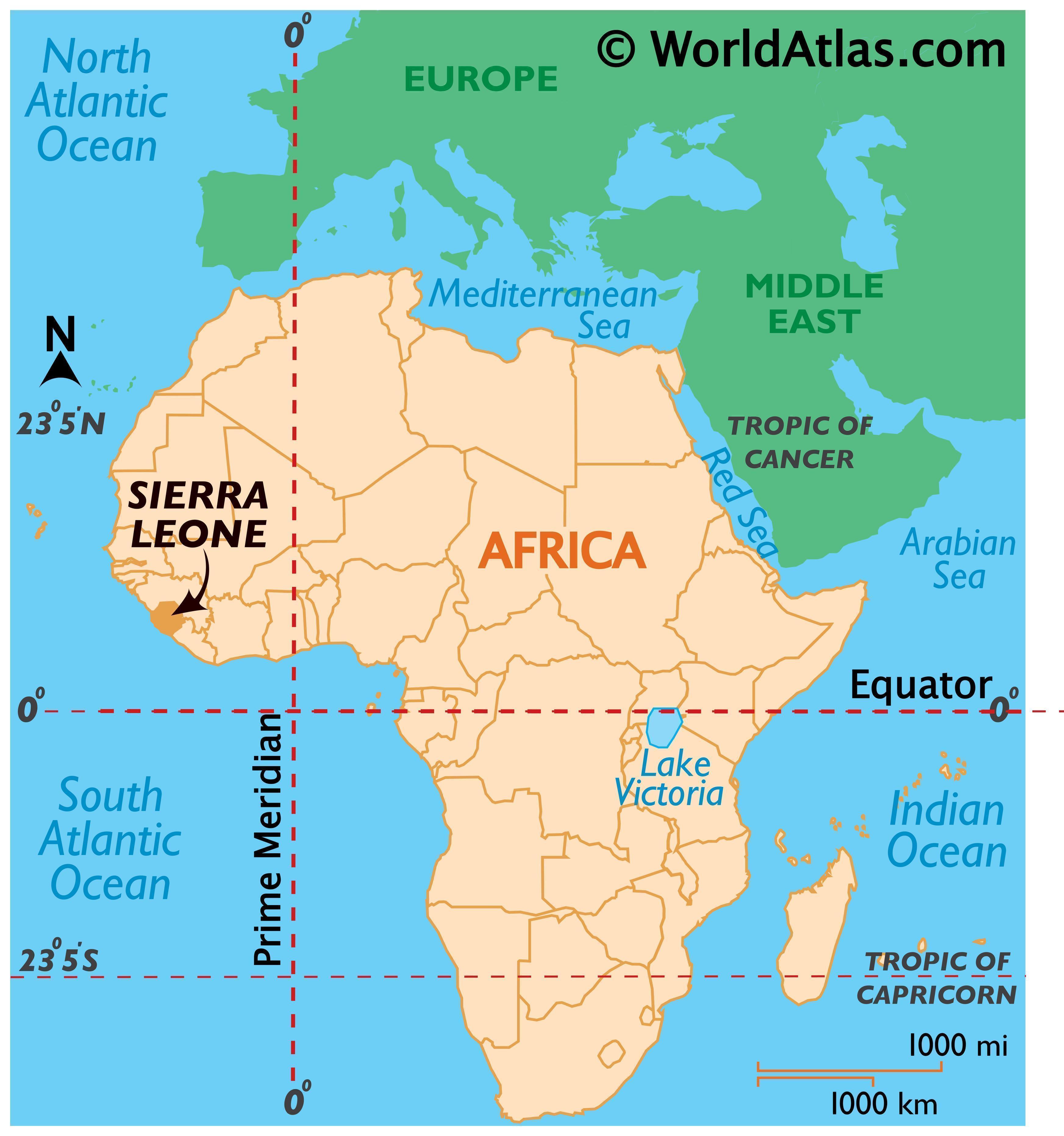 where is sierra leone on the map of africa Sierra Leone Map Geography Of Sierra Leone Map Of Sierra Leone where is sierra leone on the map of africa