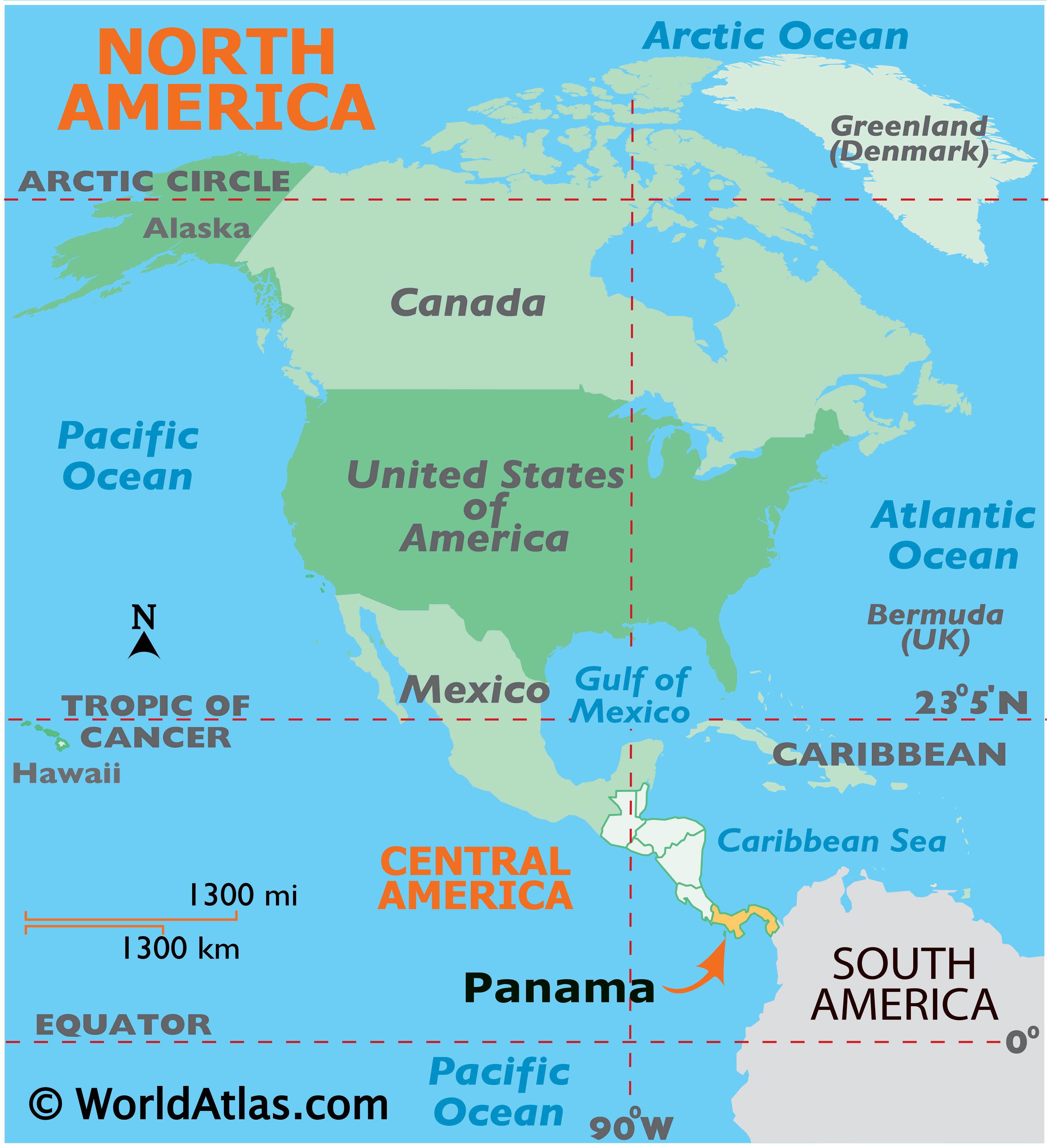 Panama World Map