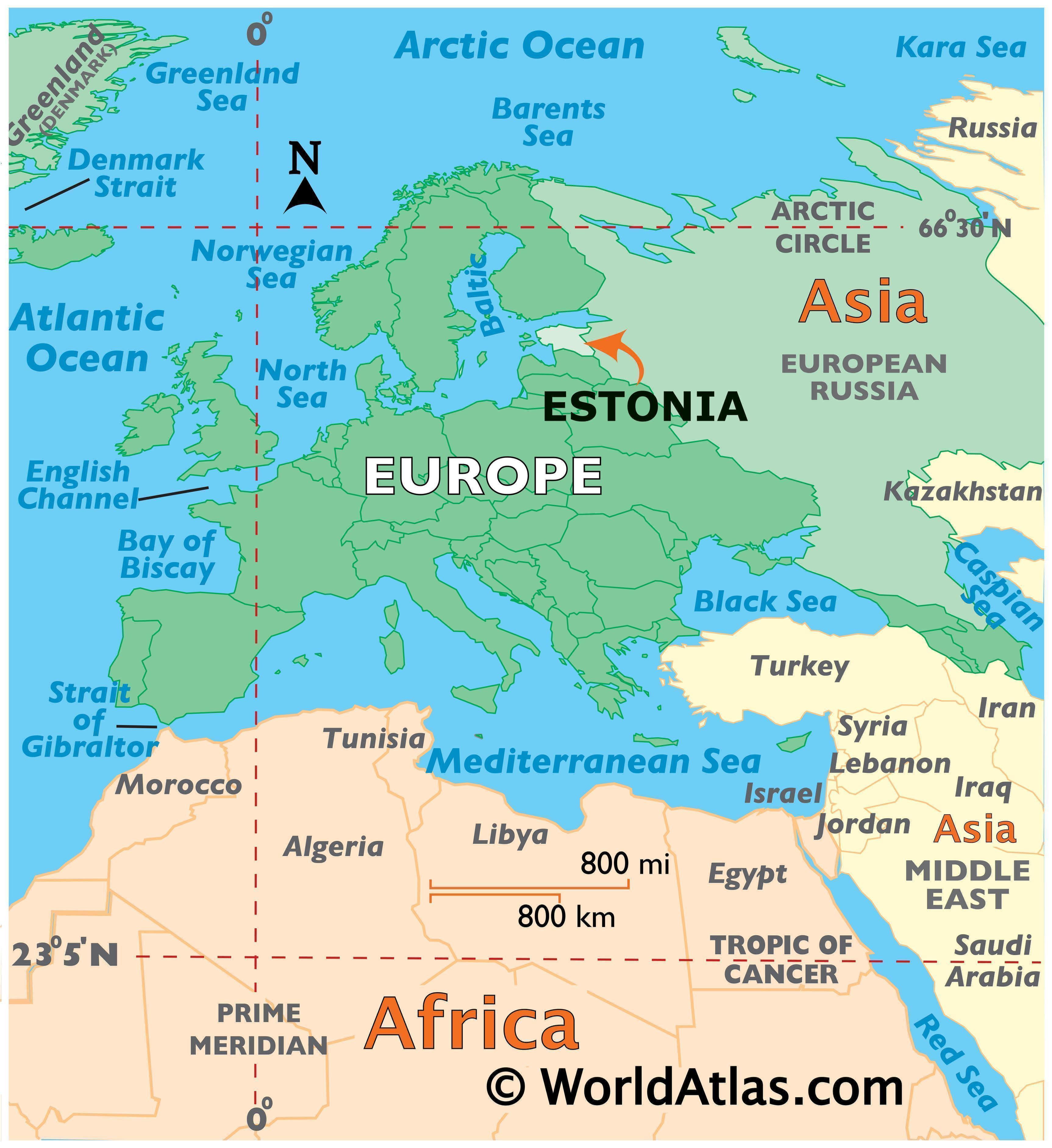 Estonia Map / Geography of Estonia / Map of Estonia ...