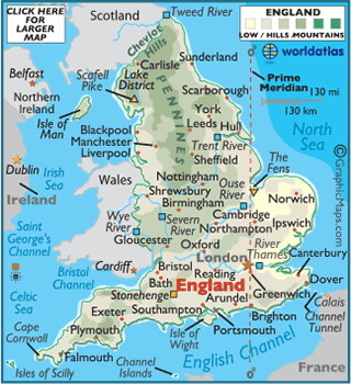 England Map Map Of England Worldatlas Com