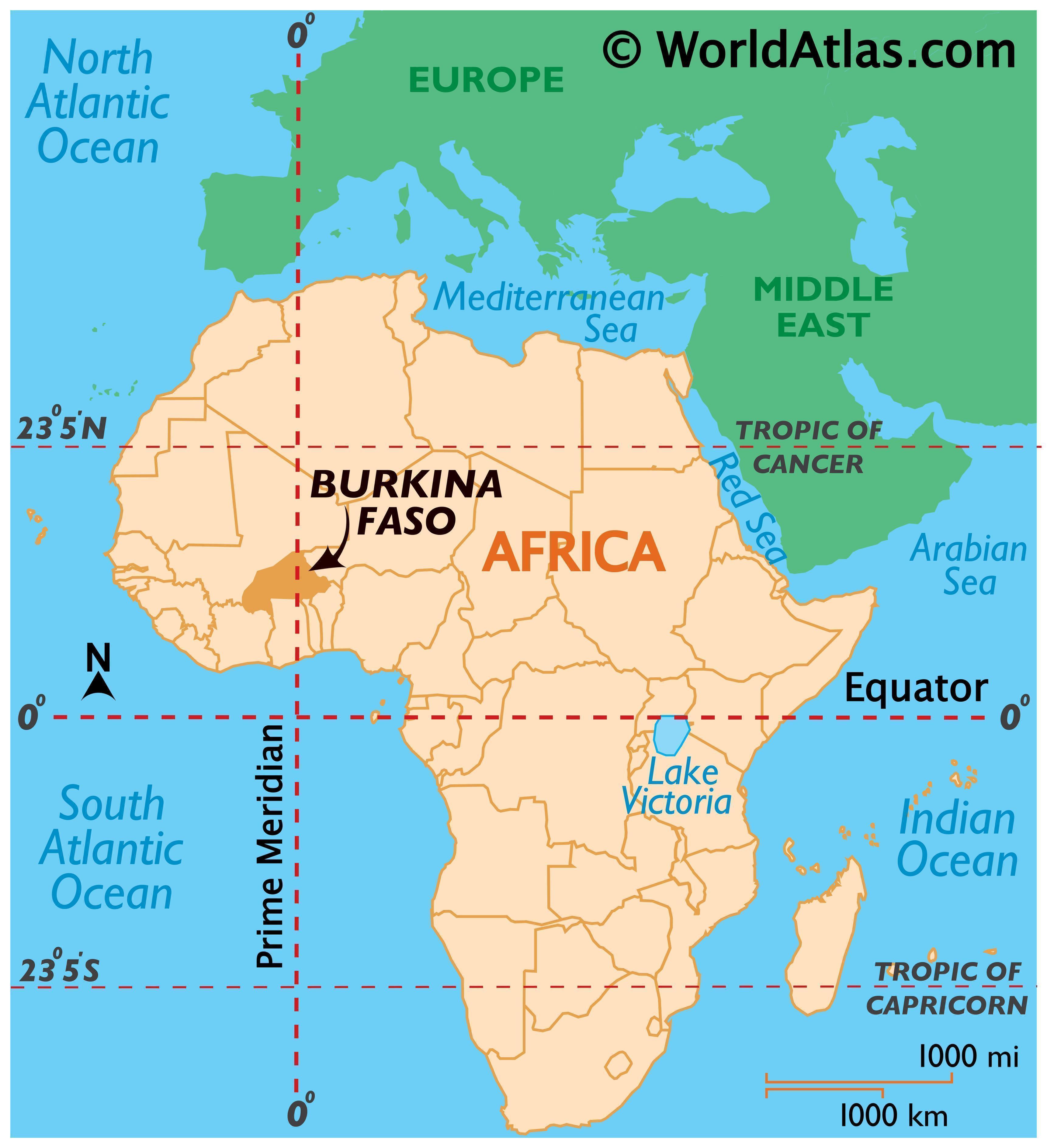 Burkina Faso Map Geography Of Burkina Faso Map Of Burkina Faso