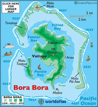 Bora Bora Map Geography Of Bora Bora Map Of Bora Bora Worldatlas Com