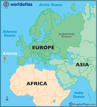 where are the azores on a world map Map Of Azores European Maps Europe Maps Azores Map Information World Atlas where are the azores on a world map