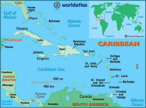 Map Of Cancun Caribbean Island Maps Cancun Map Information World Atlas