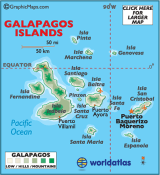 map of galapagos islands Galapagos Islands Map Geography Of Galapagos Islands Map Of