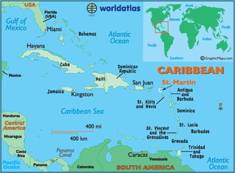 Saint Martin Map Geography Of Saint Martin Map Of Saint Martin