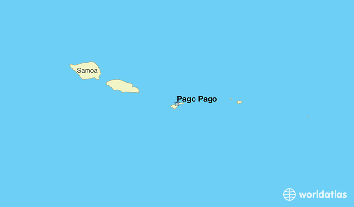 map showing the location of American Samoa