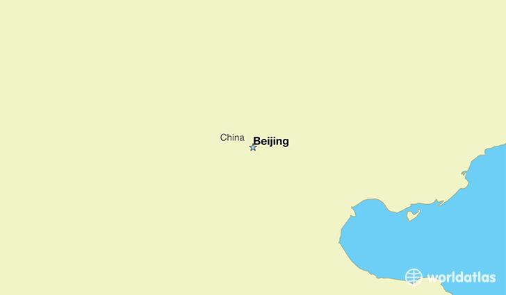 map showing the location of China