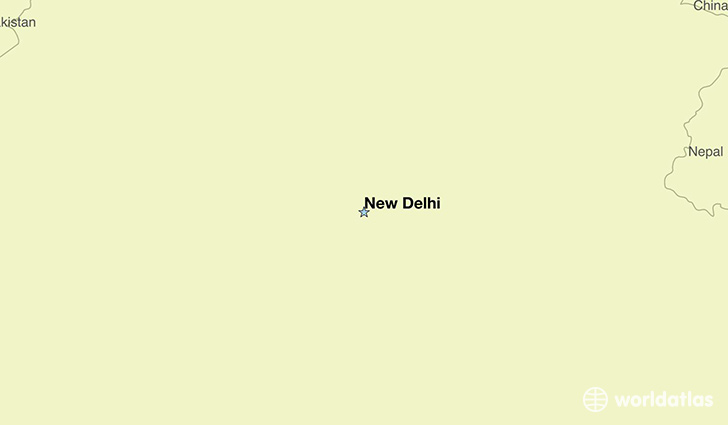 map showing the location of India