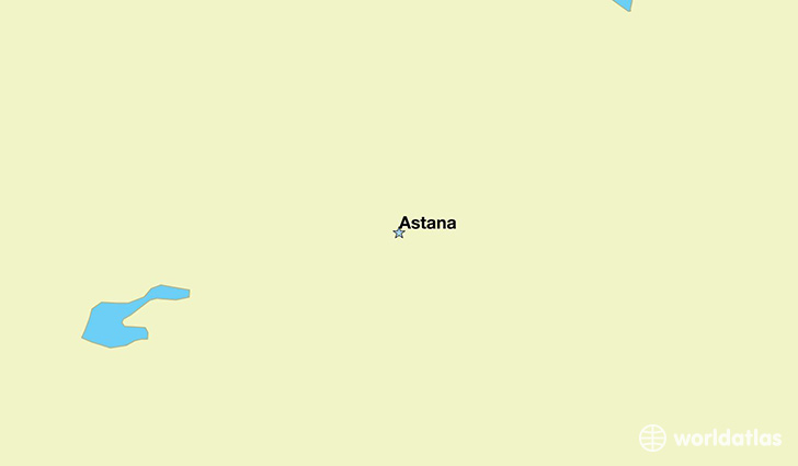 map showing the location of Kazakhstan