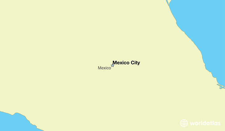 map showing the location of Mexico