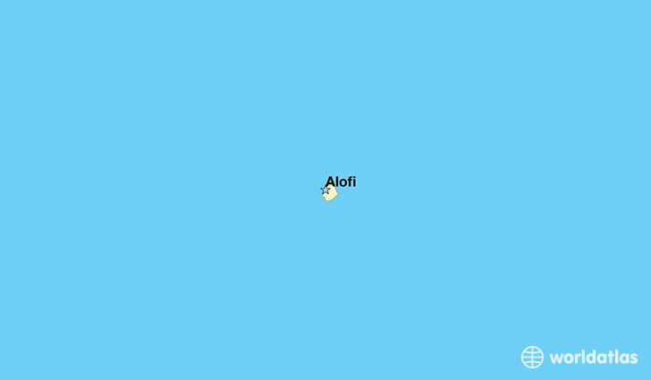 map showing the location of Niue