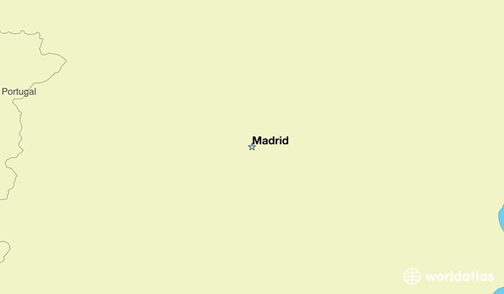 map showing the location of Spain