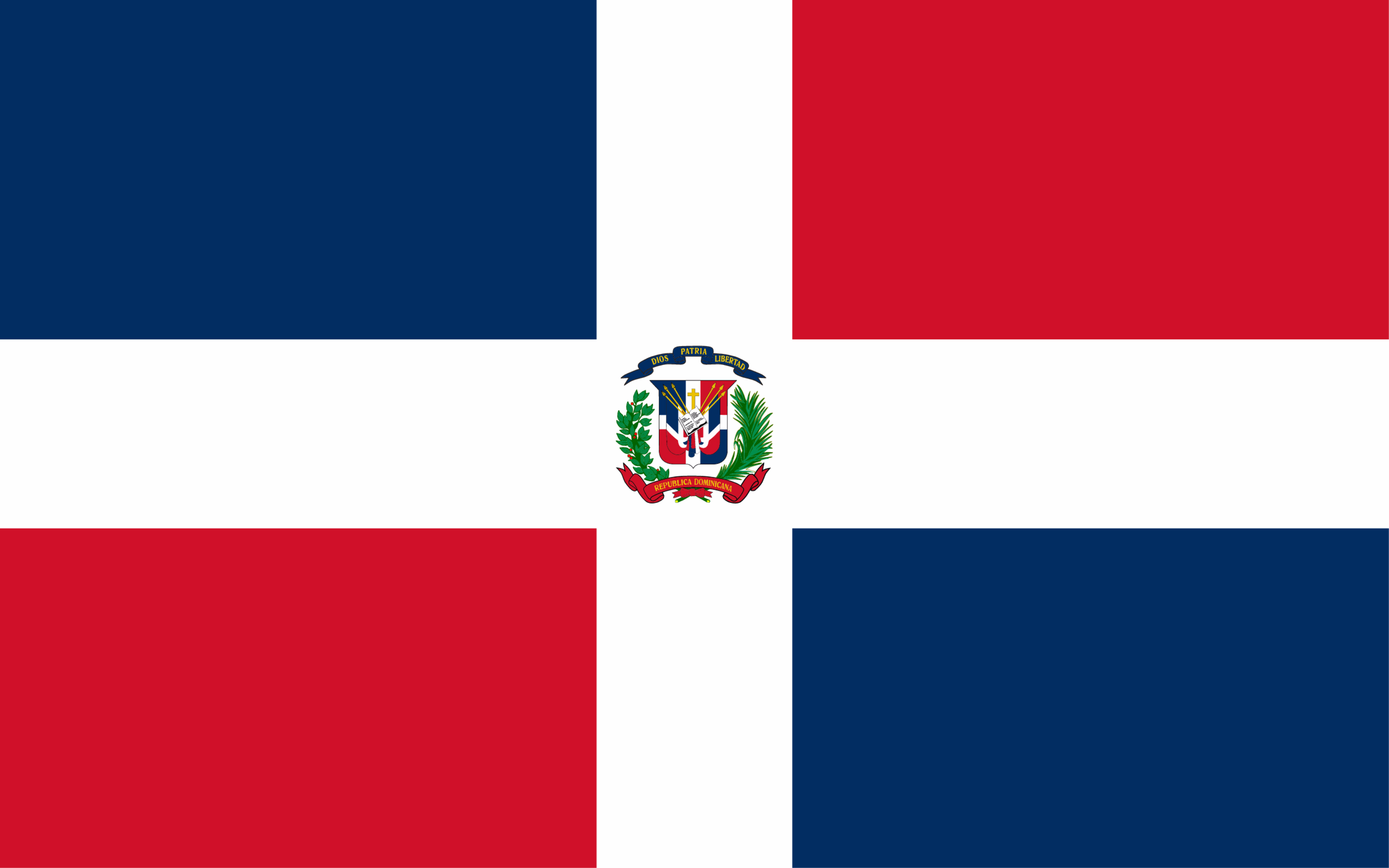 DOMINICAN REPUBLIC National Flying Flag State-War Ensign 75mm Stickers Decals x2 