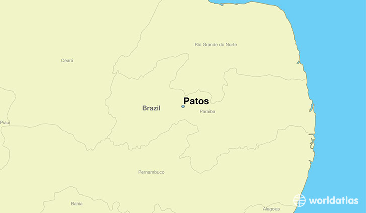 map showing the location of Patos