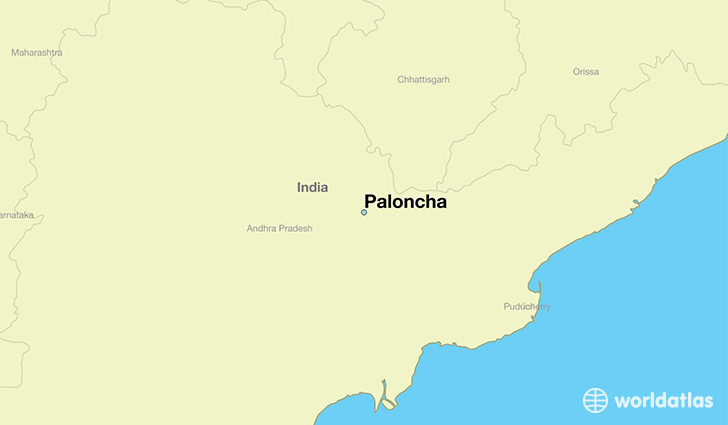 map showing the location of Paloncha