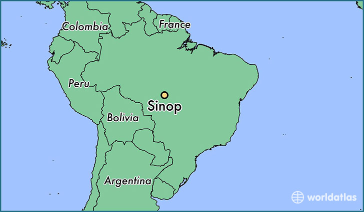 map showing the location of Sinop