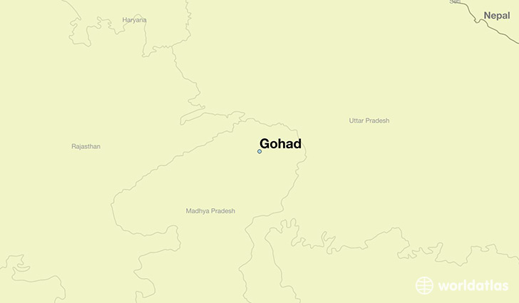 map showing the location of Gohad