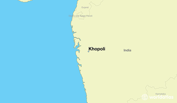 map showing the location of Khopoli
