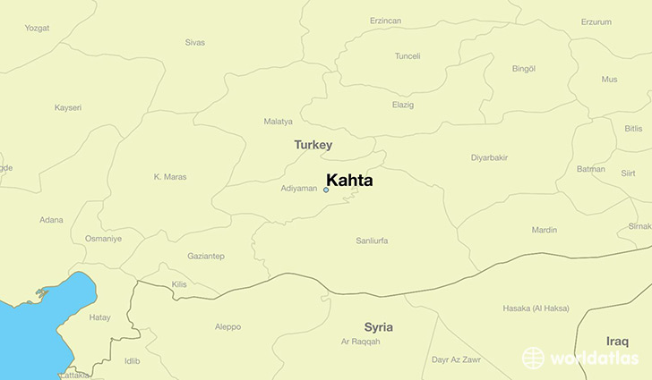 map showing the location of Kahta