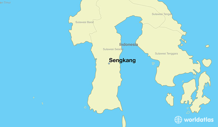 map showing the location of Sengkang