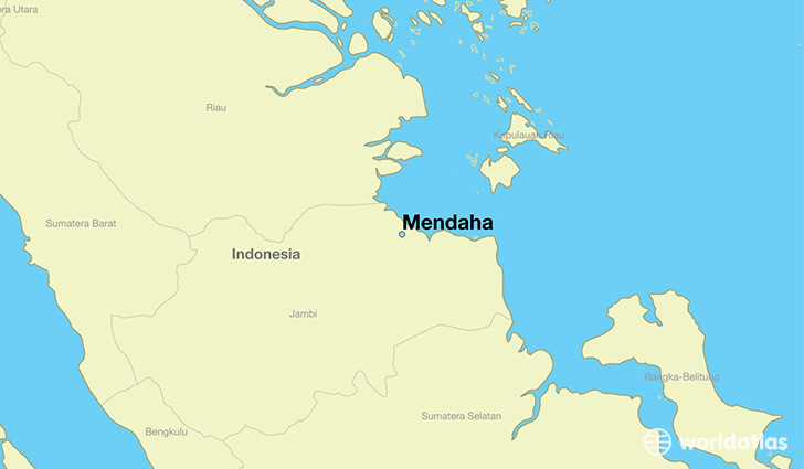 map showing the location of Mendaha