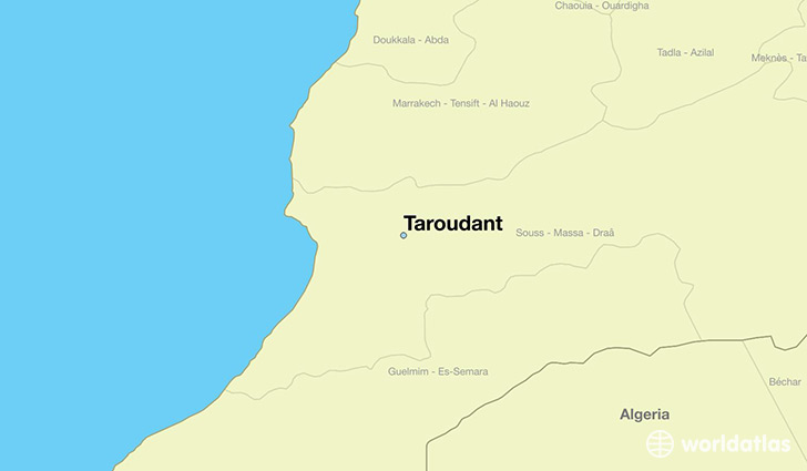 map showing the location of Taroudant