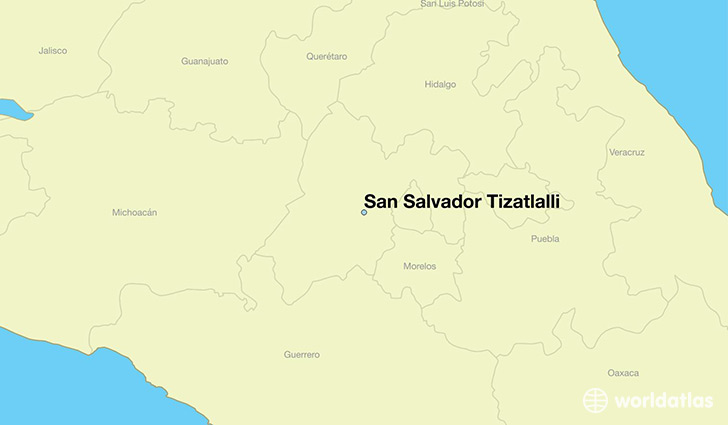 map showing the location of San Salvador Tizatlalli