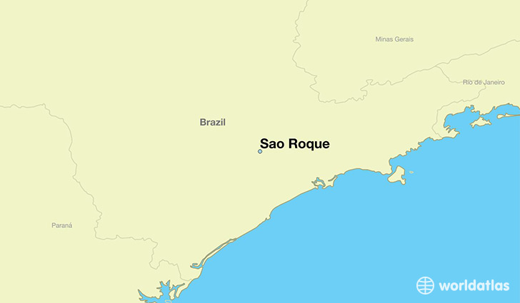 map showing the location of Sao Roque
