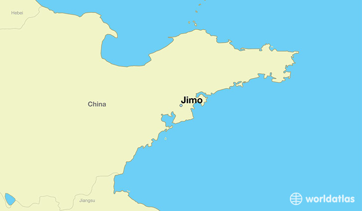 map showing the location of Jimo