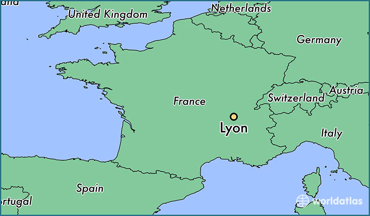 Image result for Lyon France map