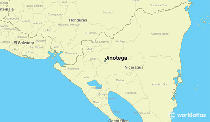 map showing the location of Jinotega