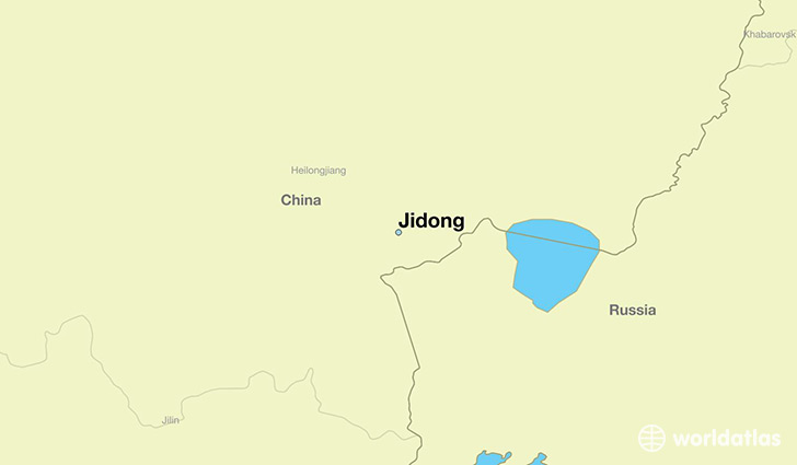 map showing the location of Jidong