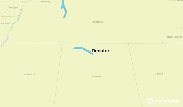 map showing the location of Decatur