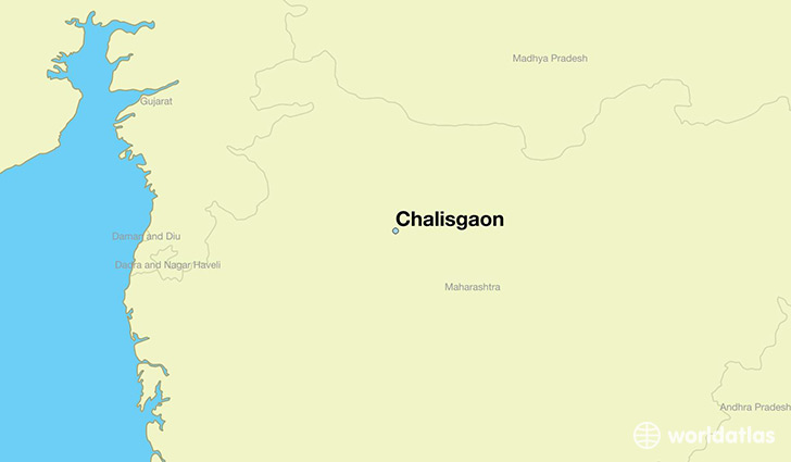 map showing the location of Chalisgaon
