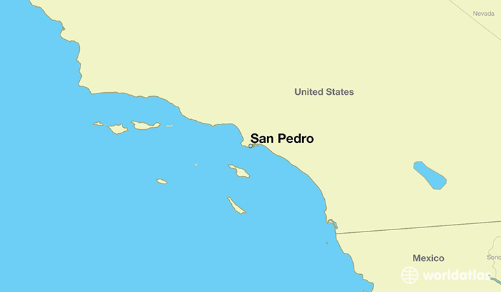 map showing the location of San Pedro