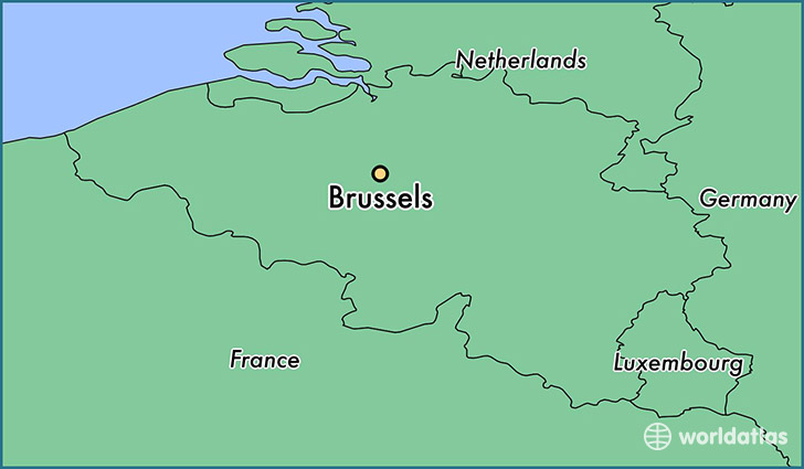 Where Is Brussels Belgium On A Map