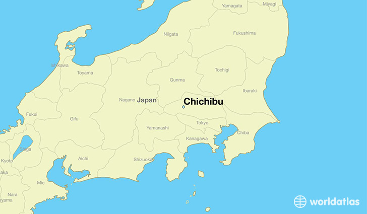 map showing the location of Chichibu