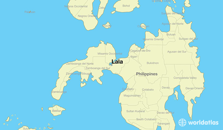 map showing the location of Lala
