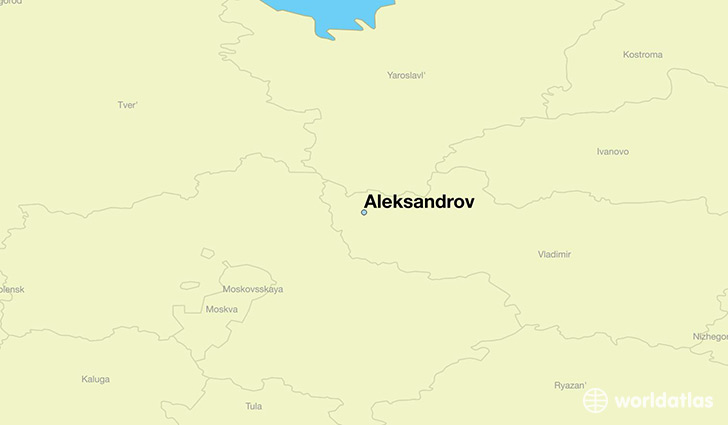 map showing the location of Aleksandrov