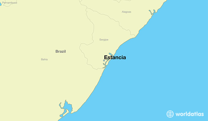 map showing the location of Estancia