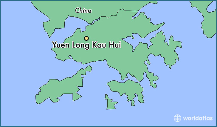 map showing the location of Yuen Long Kau Hui
