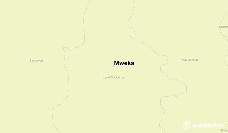 map showing the location of Mweka