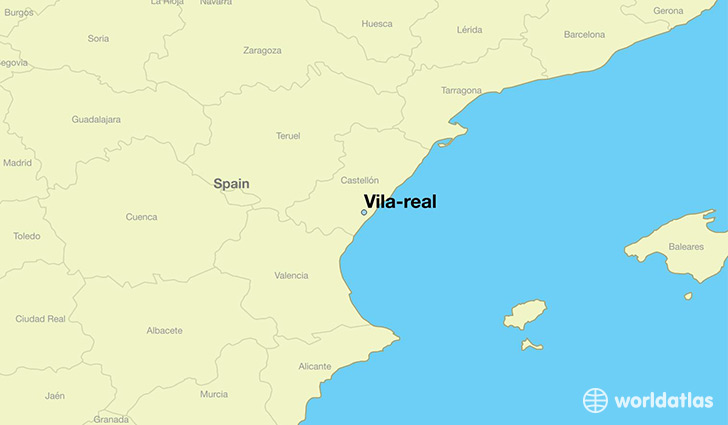 map showing the location of Vila-real