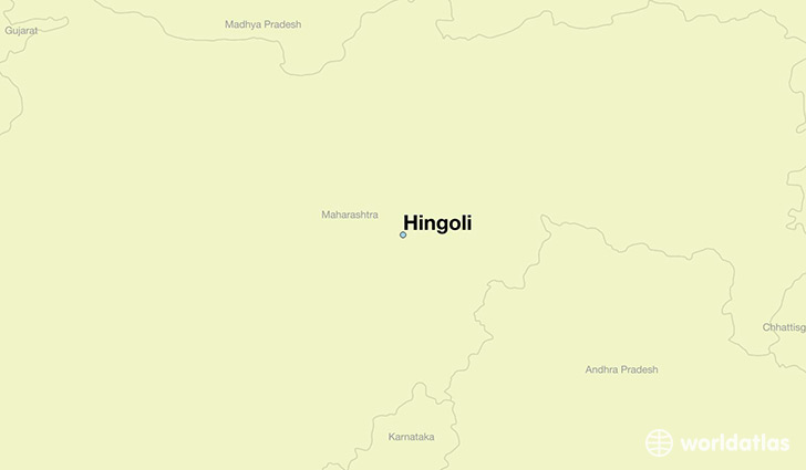 map showing the location of Hingoli