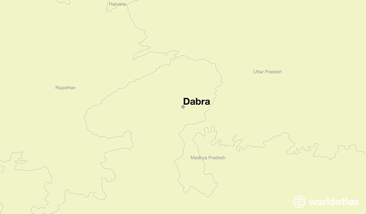 map showing the location of Dabra