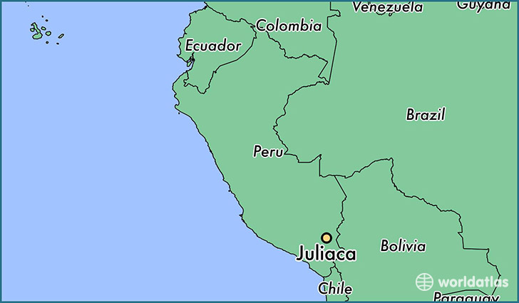 map showing the location of Juliaca