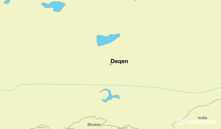 map showing the location of Deqen