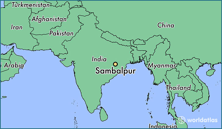 Image result for sambalpur in india map